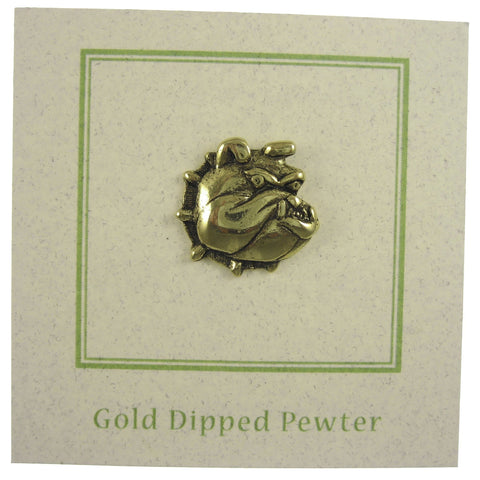 Bulldog Gold Lapel Pin