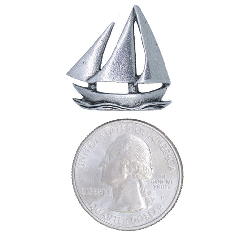 Sailboat 2 Lapel Pin