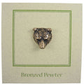 Bear Head Copper Lapel Pin