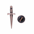 Dagger Copper Lapel Pin