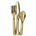 Fork Knife and Spoon Gold Lapel Pin