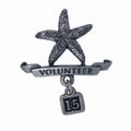 Volunteer Starfish Lapel Pin