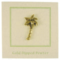 Palm Tree Gold Lapel Pin