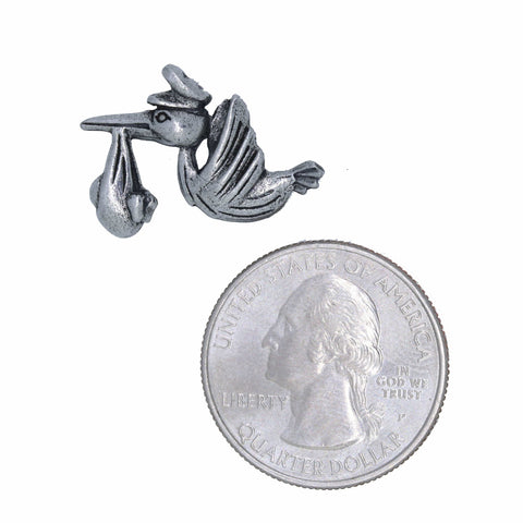 Stork Lapel Pin
