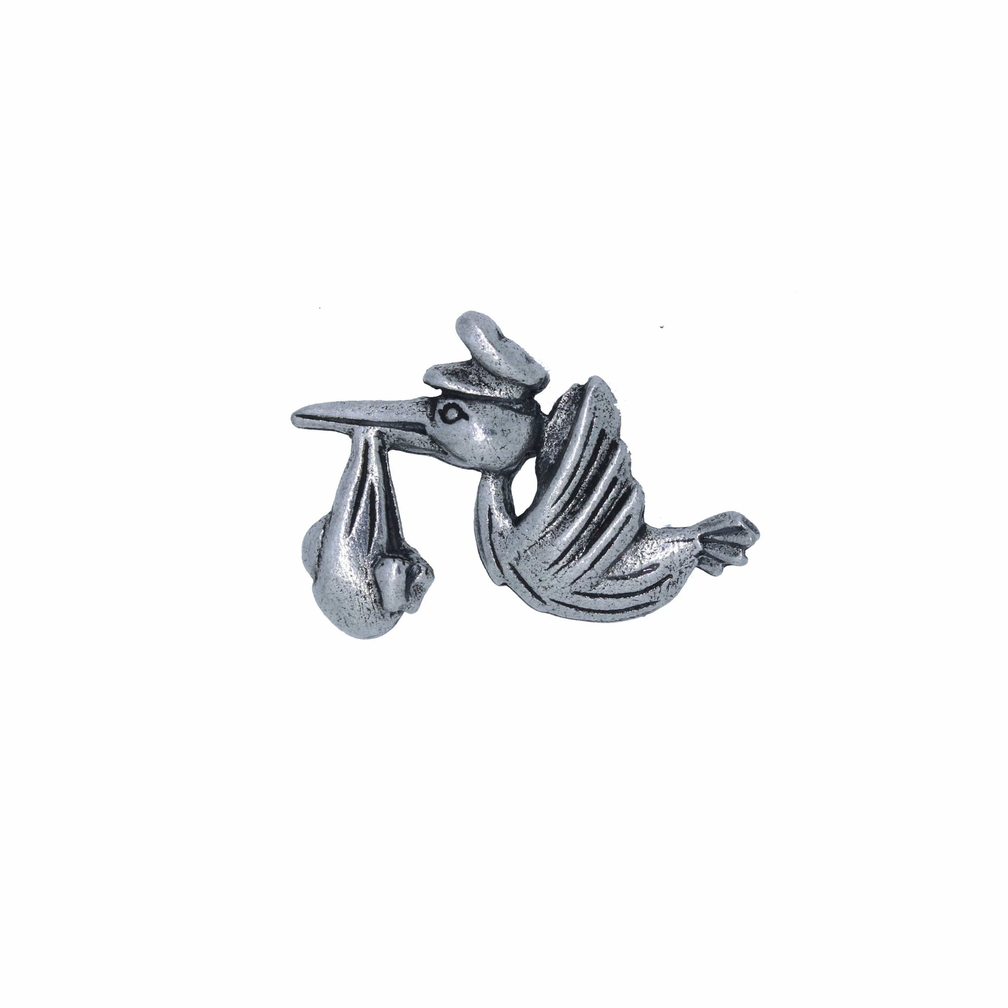 Stork Lapel Pin
