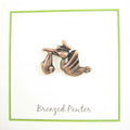 Stork Copper Lapel Pin