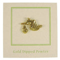 Stork Gold Lapel Pin