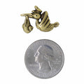 Stork Gold Lapel Pin