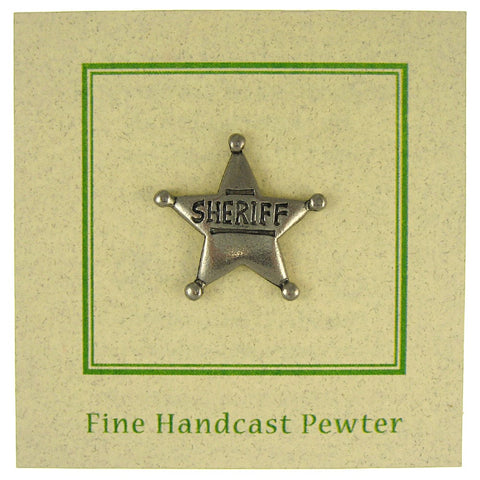 Sheriff Star Lapel Pin
