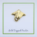 Sting Ray Gold Lapel Pin