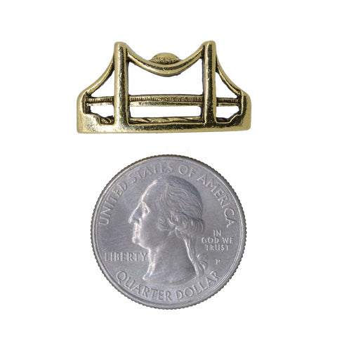 Bridge Gold Lapel Pin