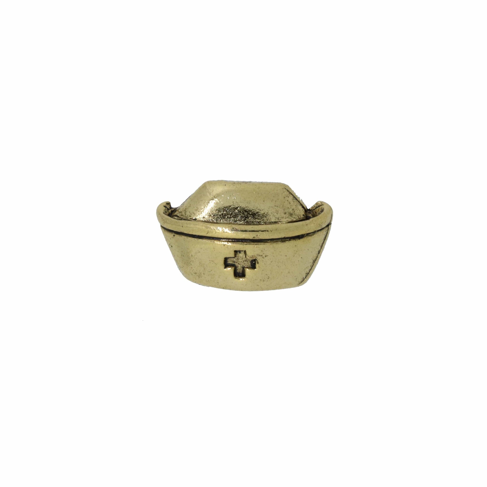 Vintage Nurse Hat Gold Lapel Pin