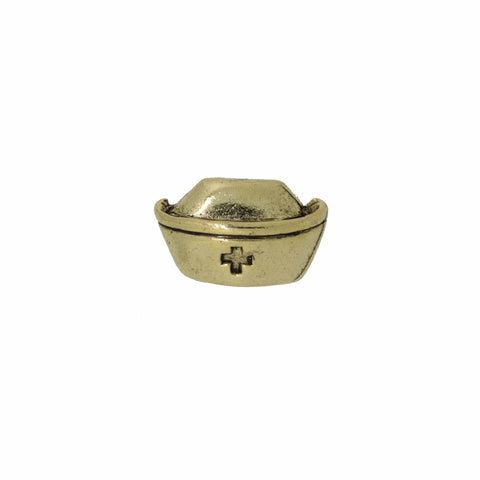 Vintage Nurse Hat Gold Lapel Pin