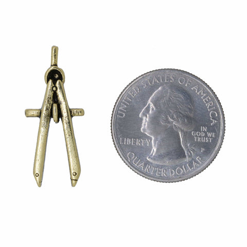 Engineering Compass Gold Lapel Pin