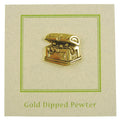 Treasure Chest Gold Lapel Pin