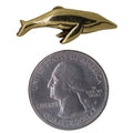 Humpback Whale Gold Lapel Pin