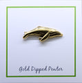 Humpback Whale Gold Lapel Pin