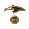 Humpback Whale Gold Lapel Pin