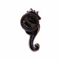 Seahorse Copper Lapel Pin