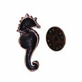 Seahorse Copper Lapel Pin