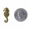 Seahorse Gold Lapel Pin