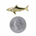 Shark Gold Lapel Pin