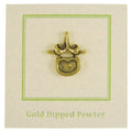 Vertebra Gold Lapel Pin