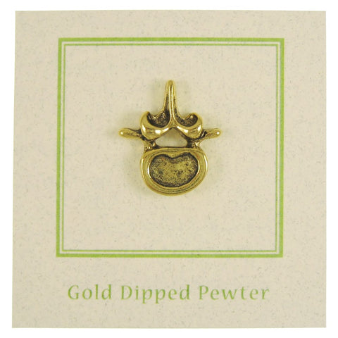 Vertebra Gold Lapel Pin