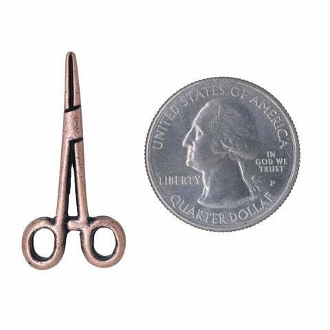 Hemostat Copper Lapel Pin