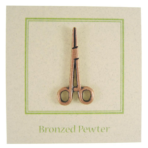 Hemostat Copper Lapel Pin