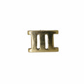 Roman Numeral Gold Lapel Pins