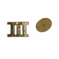 Roman Numeral Gold Lapel Pins