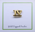 Roman Numeral Gold Lapel Pins