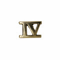 Roman Numeral Gold Lapel Pins