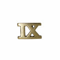 Roman Numeral Gold Lapel Pins