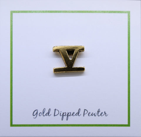 Roman Numeral Gold Lapel Pins