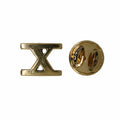 Roman Numeral Gold Lapel Pins