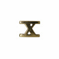 Roman Numeral Gold Lapel Pins