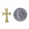 Cross Gold Lapel Pin