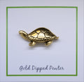 Turtle Gold Lapel Pin