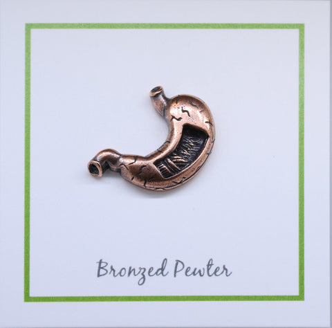 Stomach Copper Lapel Pin