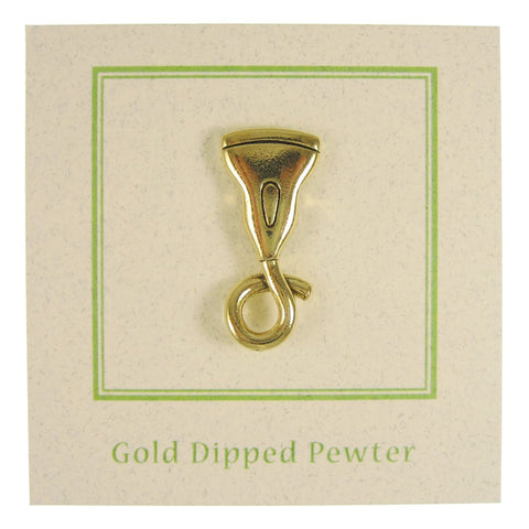 Ultrasound Wand Gold Lapel Pin