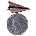 Paper Airplane Copper Lapel Pin