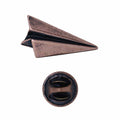 Paper Airplane Copper Lapel Pin