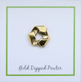 Recycle Symbol Gold Lapel Pin