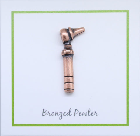Otoscope Copper Lapel Pin