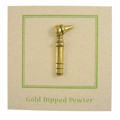 Otoscope Gold Lapel Pin