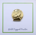 Howling Wolf Gold Lapel Pin