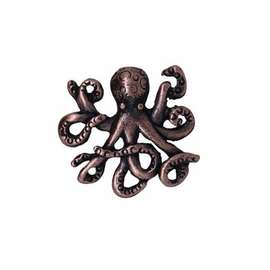 Octopus Copper Lapel Pin | lapelpinplanet