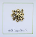 Octopus Gold Lapel Pin